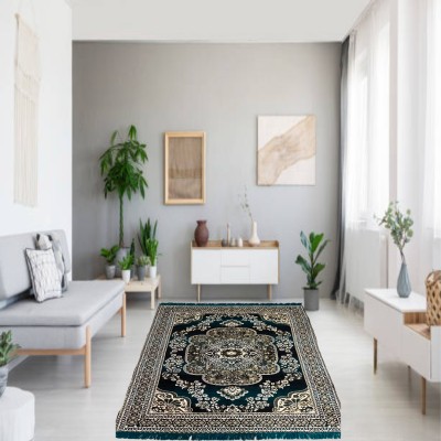 DEESAK Green Acrylic Carpet(152 cm,  X 213 cm, Rectangle)