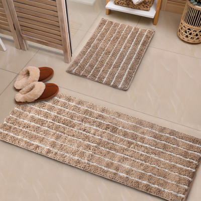 Saral Home Brown Polyester Runner(40 cm,  X 110 cm, Rectangle)