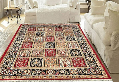 Anabia Multicolor Silk Carpet(5 ft,  X 7 ft, Rectangle)