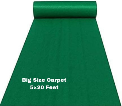 Anabia 150 cm  X 600 cm Acrylic Carpet(Rectangle, Green)