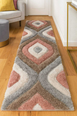 VIKCLIQUE Multicolor Polyester Runner(60 cm,  X 182 cm, Rectangle)