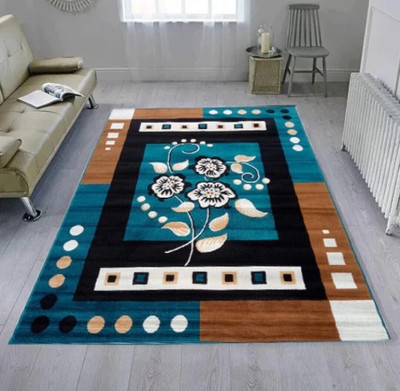 AAcarpet Multicolor Acrylic Carpet(7 cm,  X 5 cm, Rectangle)