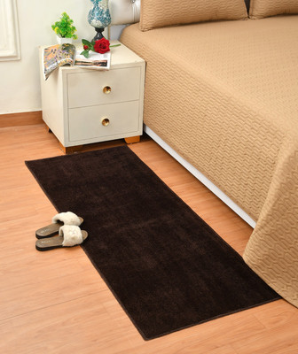 SPA Furnishing Brown Polyester Runner(4 ft,  X 2 ft, Rectangle)