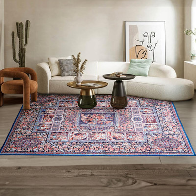 STATUS Multicolor Velvet Carpet(120 cm,  X 180 cm, Rectangle)