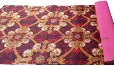 Samjeeda Handloom carpets Red Synthetic Carpet(150 cm,  X 450 cm, Rectangle)