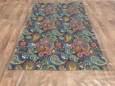 HR CARPET Multicolor Synthetic Area Rug(5 ft.,  X 3 ft., Rectangle)