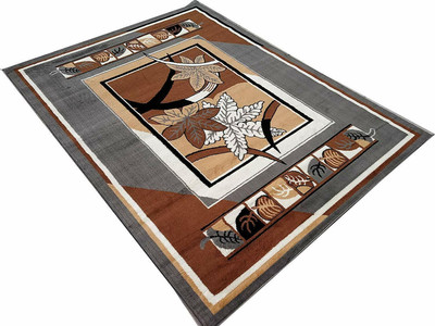 HASSANCARPETS 5 cm  X 7 cm Acrylic Carpet(Rectangle, Multicolor)