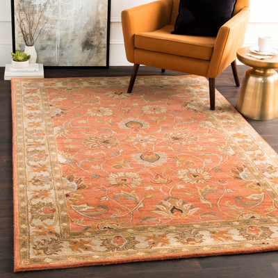 Surya Living Multicolor Wool Carpet(8 cm,  X 11 cm, Rectangle)