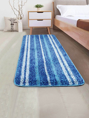 Saral Home Blue Cotton Runner(50 cm,  X 100 cm, Rectangle)