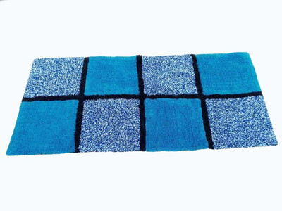RRcrafts Blue Cotton Runner(2 cm,  X 4 cm, Rectangle)