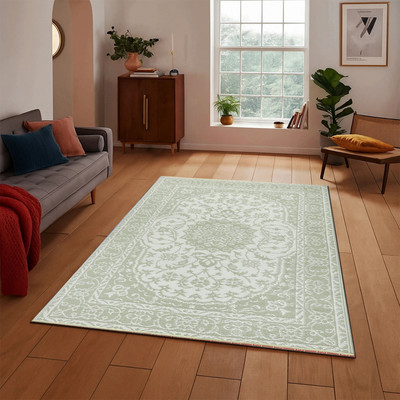 SAHIL 180 cm  X 270 cm Plastic Chatai(Rectangle, Green)