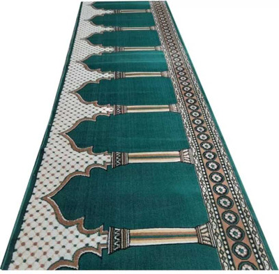 Ra handloom carpet Red Acrylic Carpet(120 cm,  X 1320 cm, Rectangle)