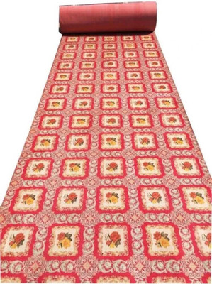 Scarpet Red Synthetic Carpet(152 cm,  X 304 cm, Rectangle)