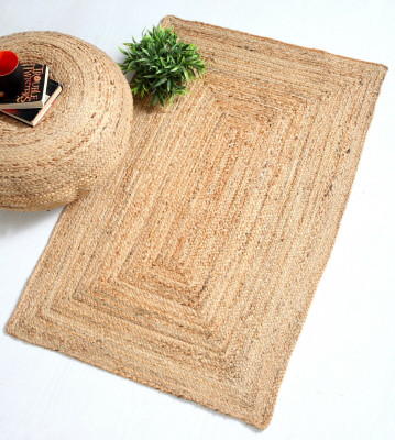Deevit Beige Jute Area Rug(30 cm,  X 90 cm, Rectangle)