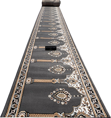 Shag Weaving Carpet Grey Acrylic Carpet(120 cm,  X 2400 cm, Rectangle)