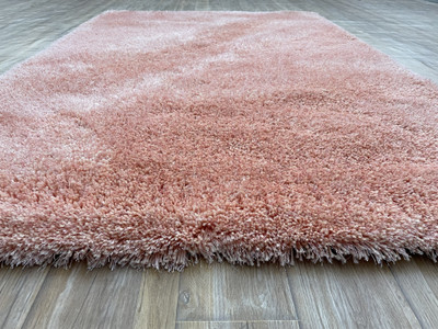 Shag Weaving Carpet Pink Polyester Carpet(120 cm,  X 180 cm, Rectangle)