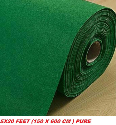 AfCarpets 150 cm  X 600 cm Nylon Carpet(Rectangle, Green)