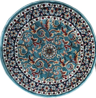 AbCarpet Multicolor Acrylic Carpet(90 cm,  X 90 cm, Circle)