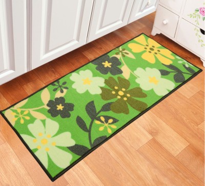 Saral Home Green Polyester Runner(1 ft,  X 4 ft, Rectangle)