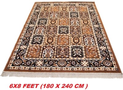 Acarpet Gold, Multicolor Acrylic, Silk Carpet(180 cm,  X 240 cm, Rectangle)