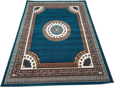 CHAHATCARPET 5 cm  X 7 cm Acrylic Carpet(Rectangle, Blue)