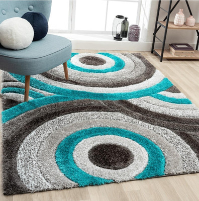 SPA Furnishing Multicolor Polyester Carpet(152.4 cm,  X 213.36 cm, Rectangle)