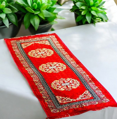 YOURUG Red Chenille Carpet(2 cm,  X 6.2 cm, Rectangle)