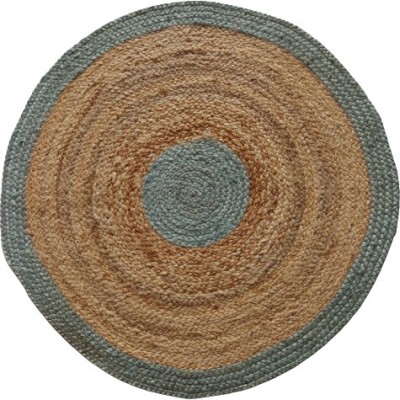 HEAVEN CARPET Light Green Jute Carpet(90 cm,  X 90 cm, Circle)