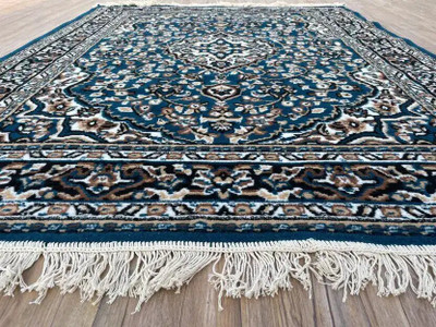 ato Light Blue Acrylic Carpet(120 cm,  X 150 cm, Rectangle)