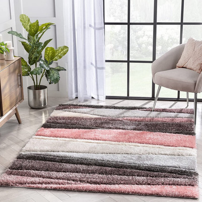HR CARPET Multicolor Polyester Carpet(3 ft.,  X 5 ft., Rectangle)
