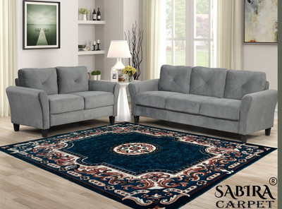 SABIRA Blue, Multicolor Wool Carpet(5 ft,  X 7 ft, Rectangle)