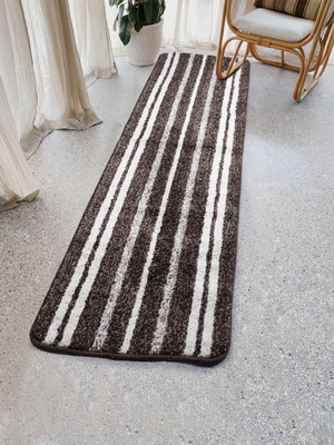 Saral Home Brown Cotton Runner(50 cm,  X 180 cm, Rectangle)
