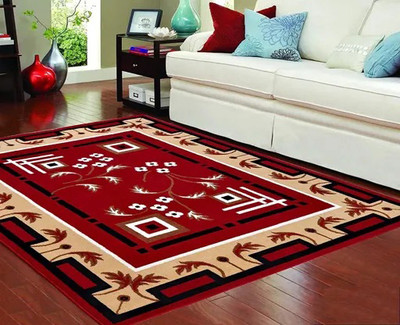 Acarpet Red Acrylic Carpet(6 cm,  X 8 cm, Rectangle)