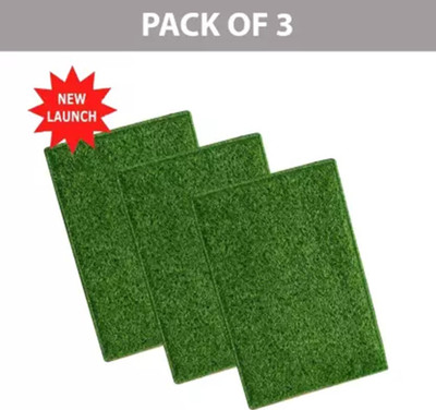 CHETANYA LOOMTEX PP (Polypropylene) Floor Mat(Green, Medium, Pack of 3)