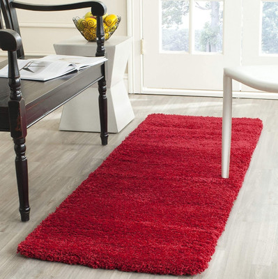 SPA Furnishing Red Polyester Runner(6 ft,  X 2 ft, Rectangle)