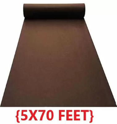 Acarpet Brown Synthetic Carpet(5 ft,  X 70 ft, Rectangle)