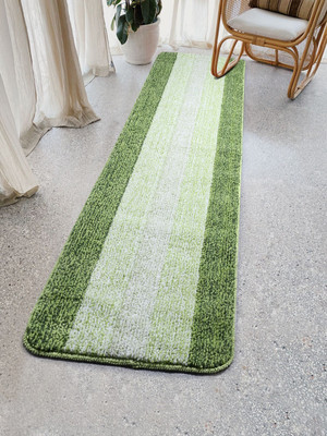 Saral Home Green Polyester Runner(50 cm,  X 180 cm, Rectangle)