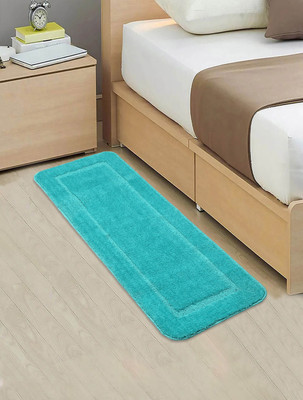 Saral Home Green Polyester Runner(40 cm,  X 120 cm, Rectangle)