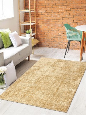 Saral Home Beige Cotton Carpet(6 ft,  X 4 ft, Rectangle)