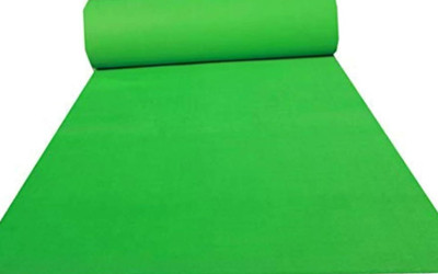 SHCARPET Green Nylon Carpet(152 cm,  X 304 cm, Rectangle)