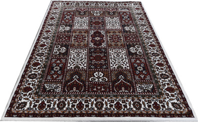 HR CARPET Multicolor Silk Carpet(4 ft.,  X 6 ft., Rectangle)