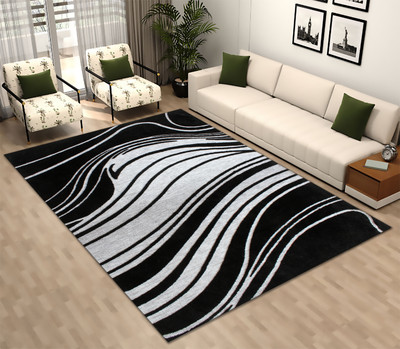 Multitex Black Polyester Carpet(150 cm,  X 60 cm, Rectangle)