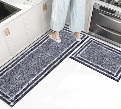 ROUSN Multicolor Cotton Carpet(40 cm,  X 120 cm, Rectangle)