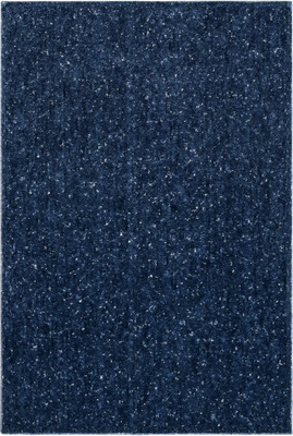 Saral Home Blue Polyester Carpet(120 cm,  X 180 cm, Rectangle)