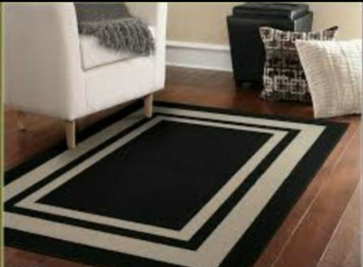 SR Handloom Brown Polyester Carpet(2 ft,  X 4 ft, Rectangle)