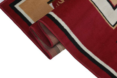 HANIFA CARPET HUB Red Acrylic Carpet(91 cm,  X 152 cm, Rectangle)
