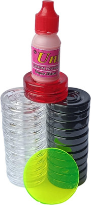 Kumud 24 Carrom Goti 1 Striker ,Carrom Coins,Carrom Board Goti , Carrom pawan Carrom Pawns(Pack of 24)