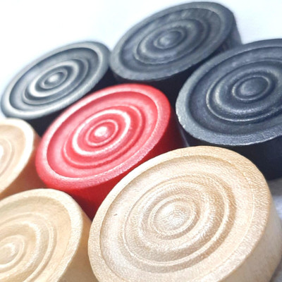 GE Adyant 2020 Wooden Carrom Coins | Indoor Game Accessories Board Game 20 pcs Carrom Pawns(Pack of 20)