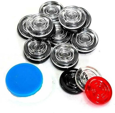 Antelope Premium Quality Plastic Carrom Coins with 1 Stricker and 5 gram Powder Carrom Pawns(Pack of 20)