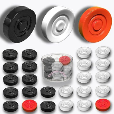 BAGJI TOYS Nylon, Plastic Carrom Striker(Black, White, Red)